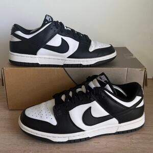 Nike Dunk Low ‘Panda’ Black/White Sneakers- Men 7- Women 8.5